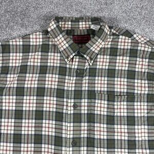 Five Brother‎ Button Down Shirt Mens Large Plaid Cotton Lightweight Flannel